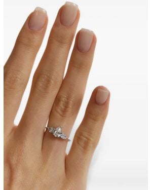 SOLO for Diamonds Bague Ornée De Diamants Taille Poire - Brown
