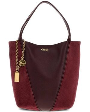 Chloé Small Spin Tote Bag - Purple