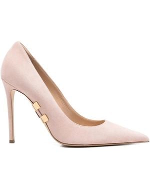 Elisabetta Franchi Pumps Met Metalen Logo - Roze