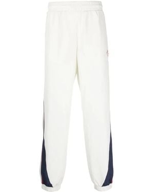 CASABLANCA Logo-patch Side-stripe Track Trousers - White