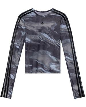 adidas Transparent Long Sleeve T-Shirt - Blue