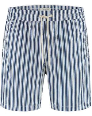 Jacob Cohen Striped Elasticated-Waistband Swim Shorts - Blue
