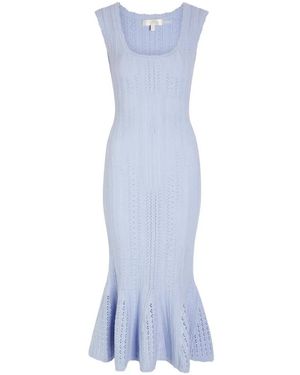 LoveShackFancy Gehäkeltes Tayleen Kleid Mit Eckigem Ausschnitt - Blau