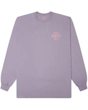 Neighborhood Ls-4 Logo-Print T-Shirt - Purple
