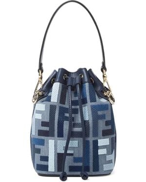 Fendi Bolso bombonera Mon Tresor mini - Azul