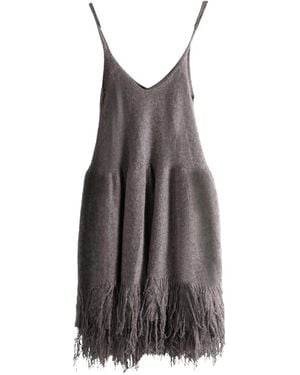 YANGKEHAN Fringed Dress - Brown