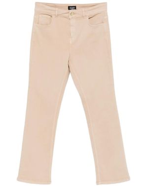 Marella Logo-patch trousers - Natur