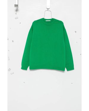 Studio Nicholson Ribbed-Knit Crew-Neck Jumper - Green