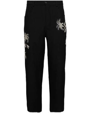 Bluemarble Pantalon À Perles Brodées - Black