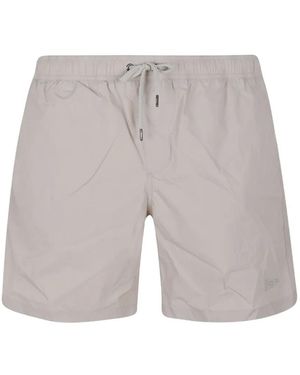 Herno Badeshorts Mit Taschendetail - Grau