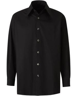 Willy Chavarria Camisa de algodón - Negro