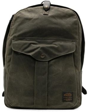 Filson Logo-Patch Cotton Backpack - Green