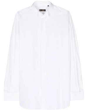Corneliani Diplomatic-Collar Cotton Shirt - White
