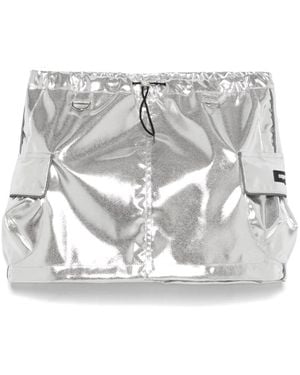 Coperni Cargo Mini Skirt - Metallic