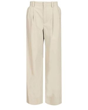 DURAZZI MILANO Loose Fit Trousers - Natural