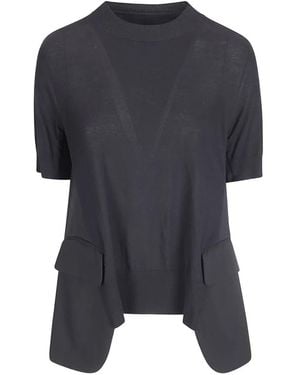 Sacai Knited Pullover - Blue