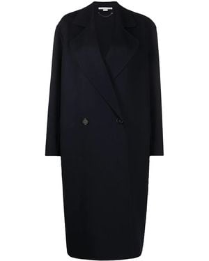 Stella McCartney Oversized Double-Breasted Wool Coat - Blue