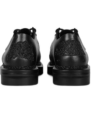HYACYN Erottod 3D-Print Oversized Derby Shoes - Black