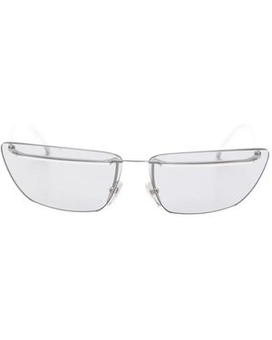 Prada Zonnebril Met Geometrisch Montuur - Wit