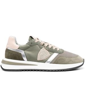 Philippe Model Leather-Panelled Low-Top Trainers - White
