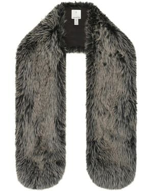 Unreal Fur Bf Faux-Fur Stole Scarf - Grey