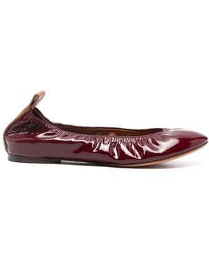 Lanvin Bailarinas De Charol - Rojo