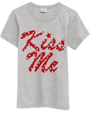 VAQUERA Kiss Me Printed T-Shirt - White