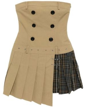 ANDERSSON BELL Abito Stile Trench Plissettato - Neutro