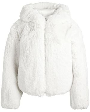 Alice + Olivia Rowe Faux-Fur Jacket - White