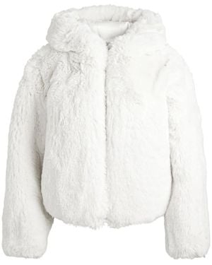 Alice + Olivia Rowe Faux-Fur Jacket - White
