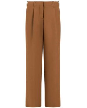 Herno Darted Elasticated-Waist Pants - Brown