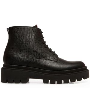Bally レースアップ レザーブーツ - ブラック