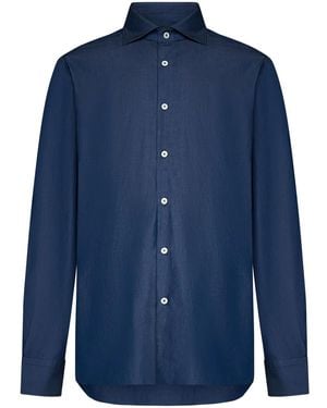 Franzese Collection Cotton Shirt - Blue