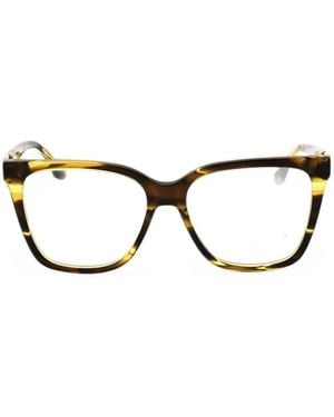 Victoria Beckham Rectangle-Frame Glasses - Black