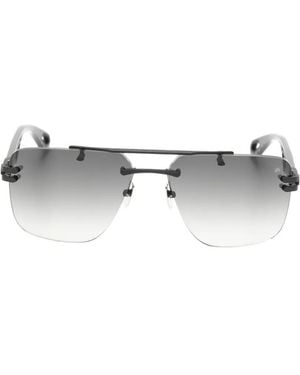 Maybach The President I Rimless Square-Frame Sunglasses - White