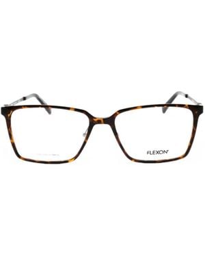 Flexon Ep 8010 Rectangle-Frame Glasses - Black