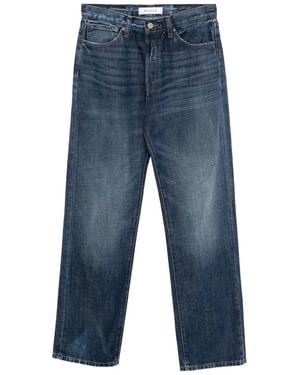 AYA MUSE Jeans Dritti Con Fibbia - Blu