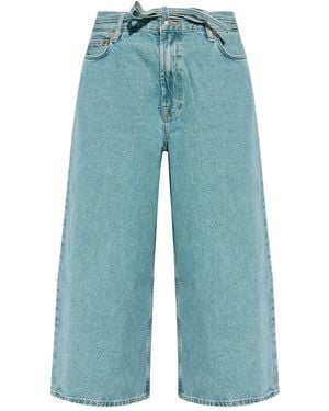Samsøe & Samsøe Saharper Wide-Leg-Jeans - Blau