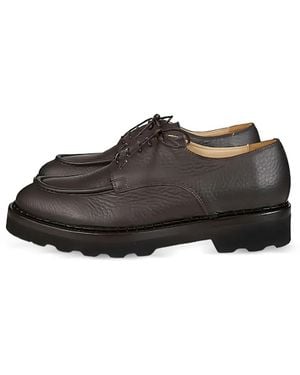 Eleventy Pebbled Leather Shoes - Brown