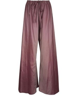 Peter Cohen Silk Trousers - Purple