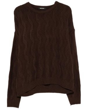 Imperial Cable-Knit Jumper - Brown