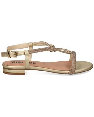 Bibi Lou Crystal-Embellished Sandals - Natural