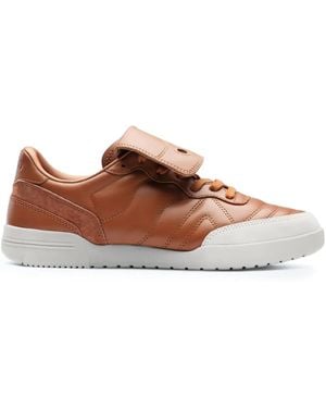 Saucony 586I S Leather Sneakers - Brown