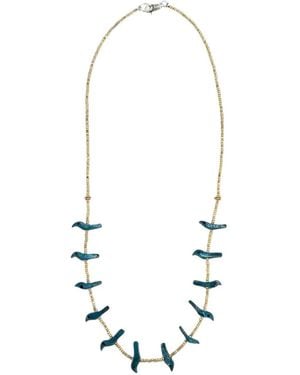 Madison Bird Fetish Necklace - White