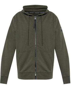 Canada Goose Huron Logo-Patch Zip-Up Hoodie - Green