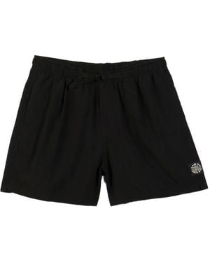 Osklen Over Pacific Elastic-Waistband Patch-Pocket Shorts - Black