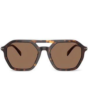 Michael Kors Geometric-Frame Sunglasses - Brown