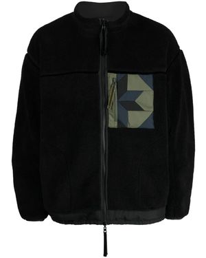Yoshio Kubo Jacke Mit Patchwork-Detail - Schwarz