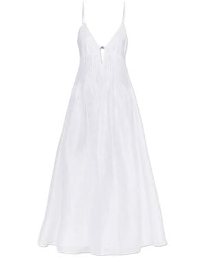 Tory Burch Off-Shoulder Dress - White