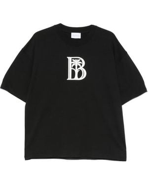 BLUE SKY INN Palm-Logo T-Shirt - Black